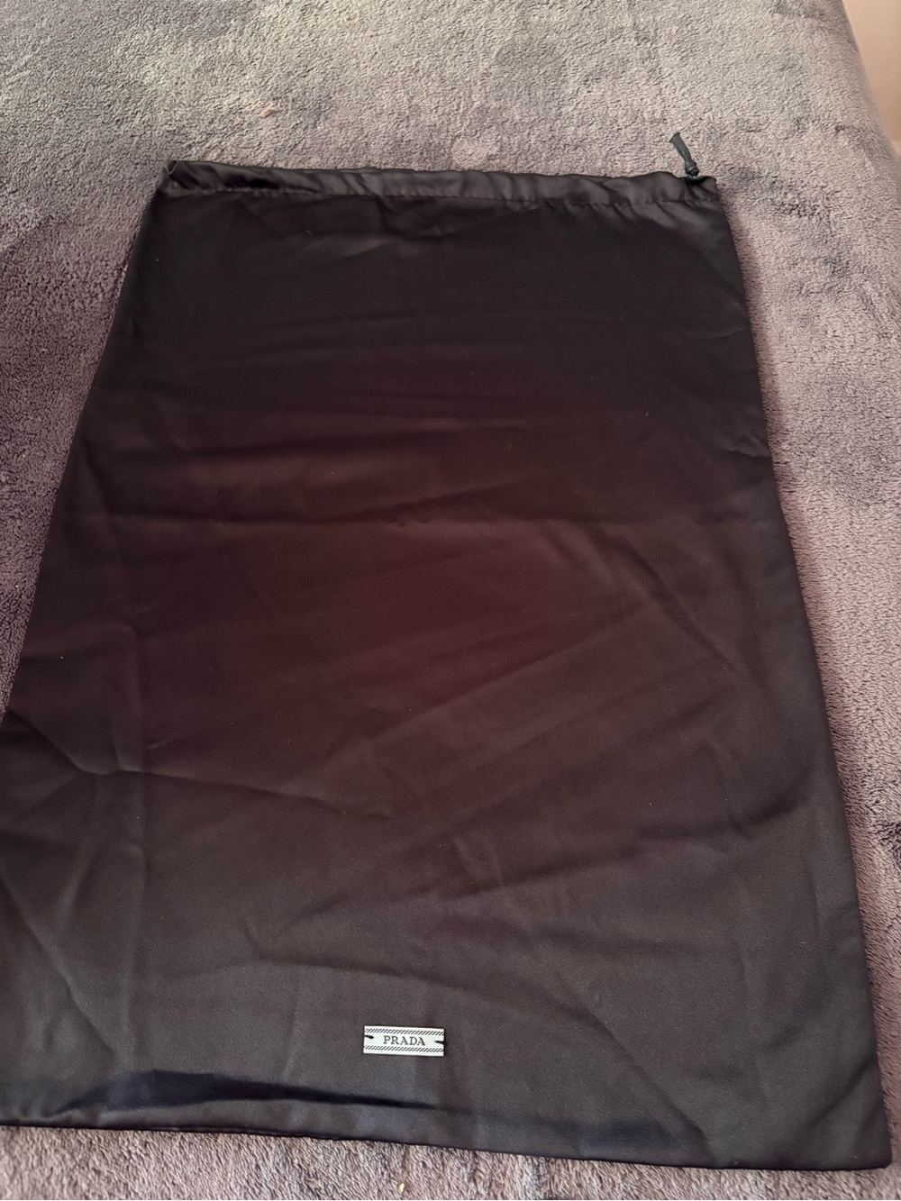 Prada Black Drawstring Storage Pouch